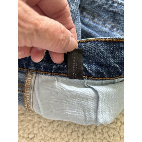 AQUA High Rise Slim Leg THE STELLA in Dakota Blue Denim Jeans Size 30 - Picture 11 of 15